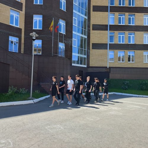 Учебные военные сборы для юношей 8 классов. День 1.