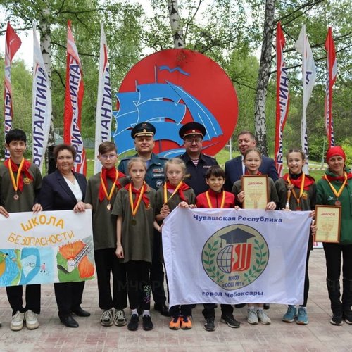 Команда СОШ 1 на "Школе безопасности"