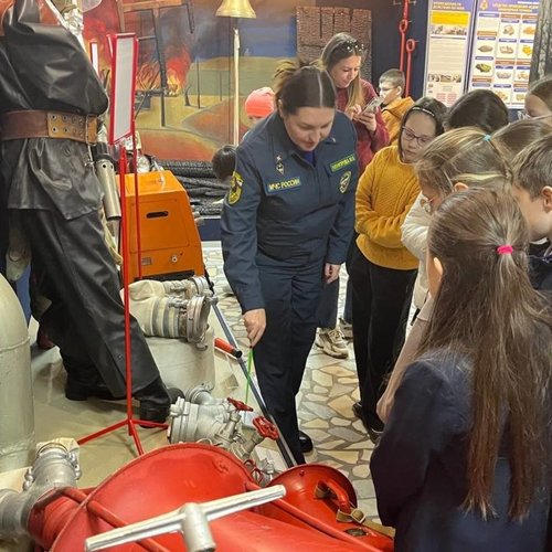 Урок культуры безопасности в Музее пожарной охраны