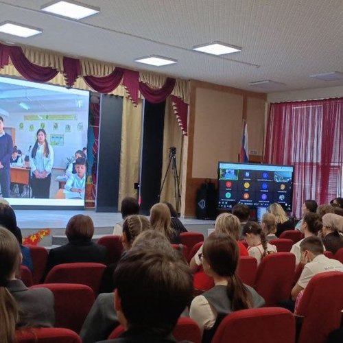 9А класс - участники республиканского мероприятия, посвященного 130-летию со дня рождения С.А. Есенина