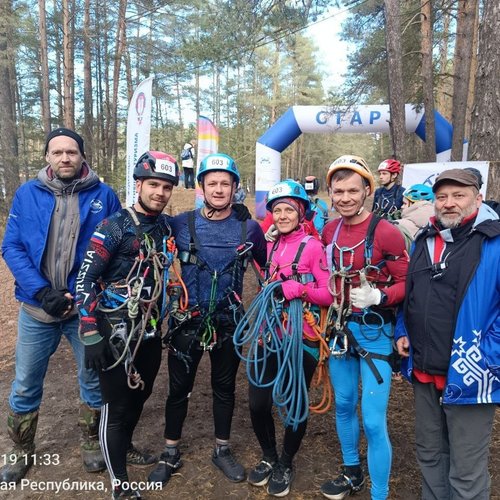 Команда СОШ 1 на республиканских соревнованиях по спортивному ориентированию 