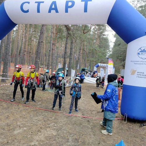 Команда СОШ 1 на республиканских соревнованиях по спортивному ориентированию 