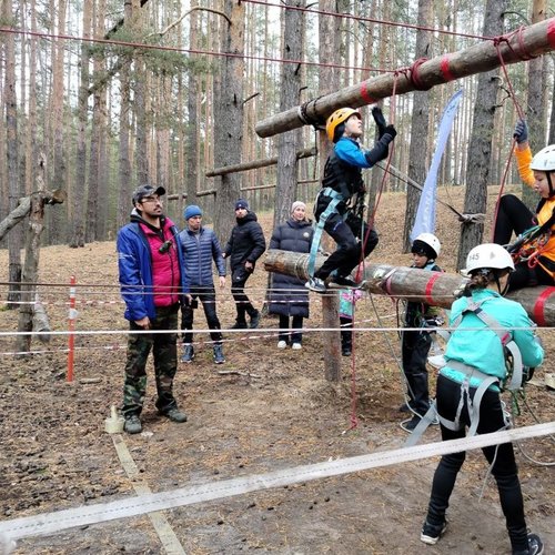 Команда СОШ 1 на республиканских соревнованиях по спортивному ориентированию 