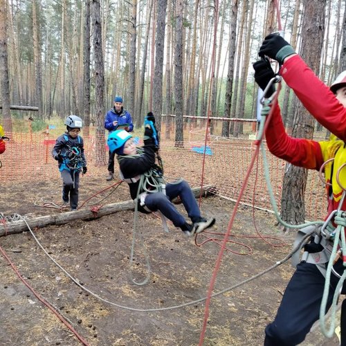 Команда СОШ 1 на республиканских соревнованиях по спортивному ориентированию 
