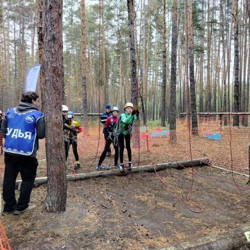 Команда СОШ 1 на республиканских соревнованиях по спортивному ориентированию 