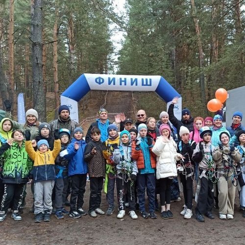 Команда СОШ 1 на республиканских соревнованиях по спортивному ориентированию 