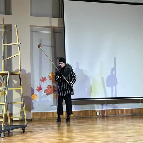 В школе №1 состоялся показ спектакля «Преступление и наказание»