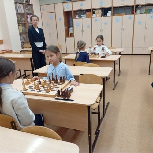 Школьный шахматный турнир среди девочек 1-6 классов