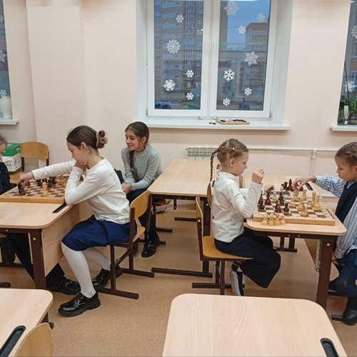 Школьный шахматный турнир среди девочек 1-6 классов