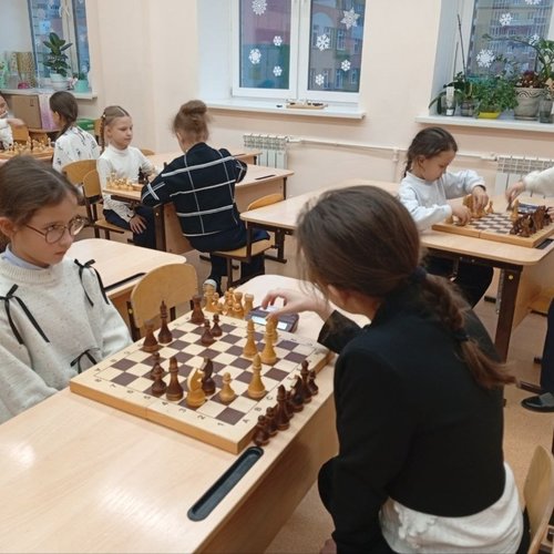 Школьный шахматный турнир среди девочек 1-6 классов