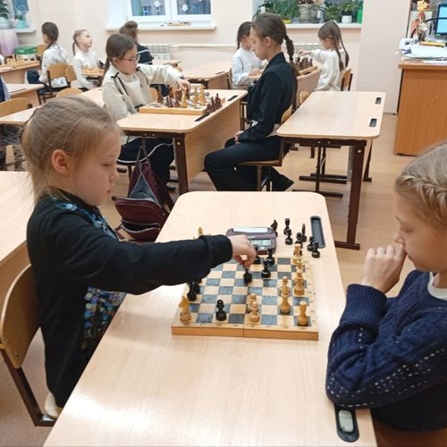 Школьный шахматный турнир среди девочек 1-6 классов