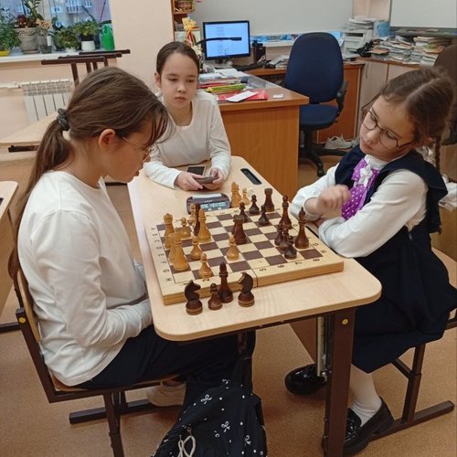 Финал школьного этапа первенства по шахматам "Белая ладья" среди девочек 2-6 классов