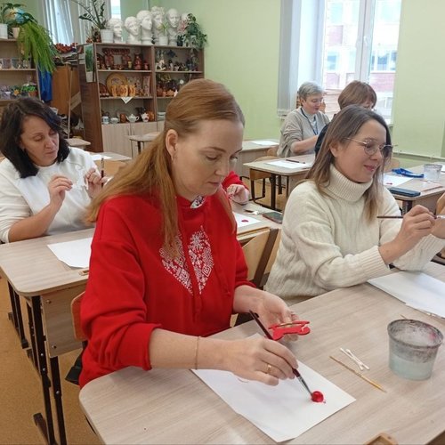 Новогодний мастер-класс для педагогов школы