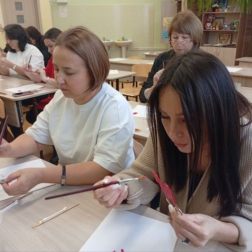 Новогодний мастер-класс для педагогов школы