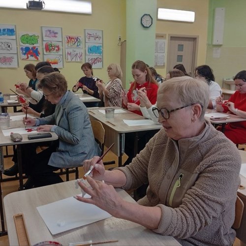 Новогодний мастер-класс для педагогов школы