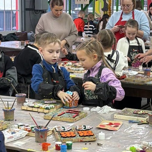 Мастер-класс для 1Б класса на фабрике игрушек «Алатойс»