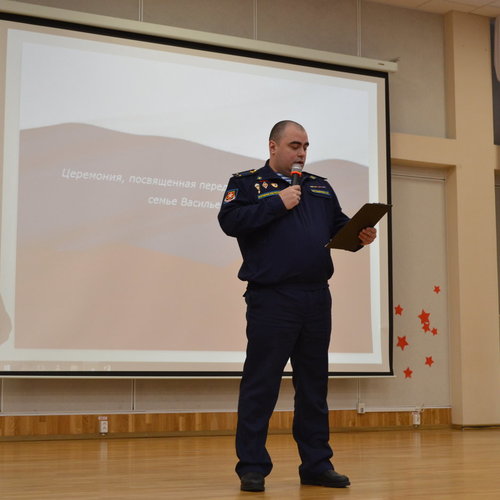 Церемония передачи боевой Государственной награды семье Васильева С. Е.