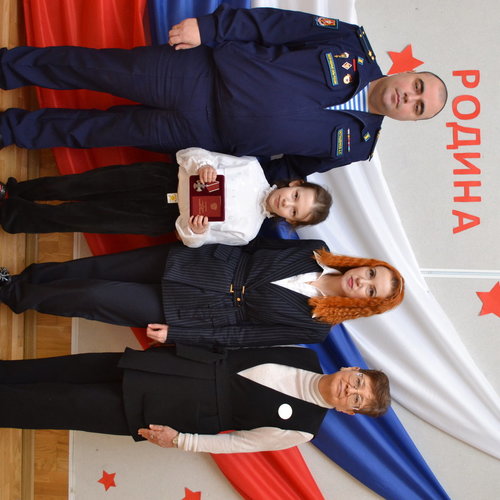 Церемония передачи боевой Государственной награды семье Васильева С. Е.