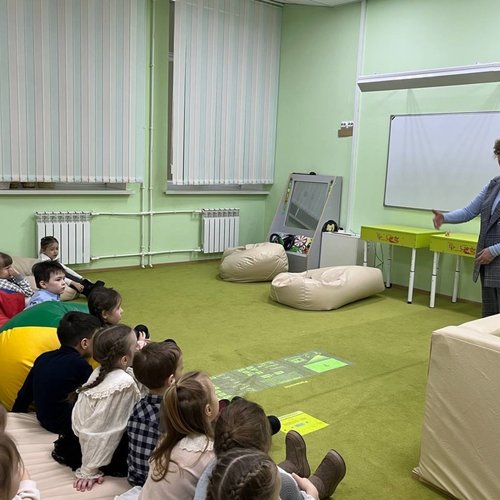 Будущие первоклассники из детского сада № 8 в гостях у СОШ 1.