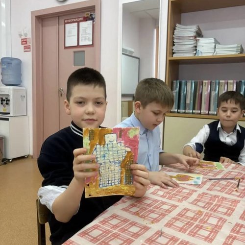 Второклассники на кулинарном мастер-классе студии "Колибри"