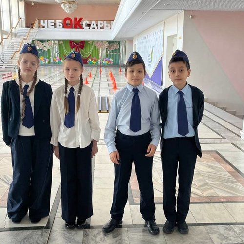 Команда ЮИД СОШ 1 на отборочном туре олимпиады по ПДД