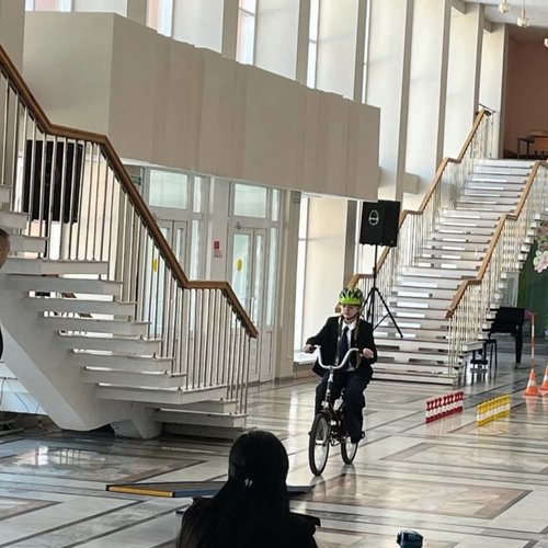 Команда ЮИД СОШ 1 на отборочном туре олимпиады по ПДД