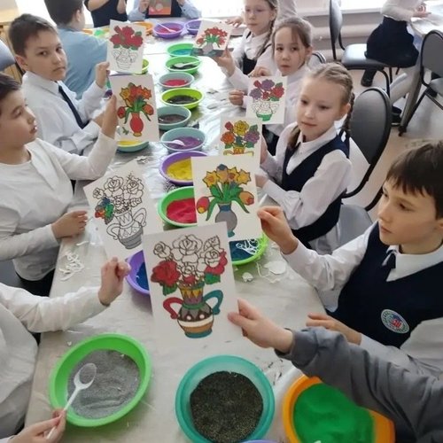 2з класс на выставке в КВЦ "Радуга"