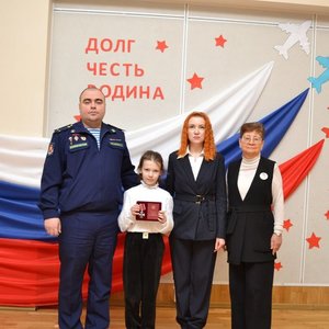 Церемония передачи боевой Государственной награды семье Васильева С. Е.