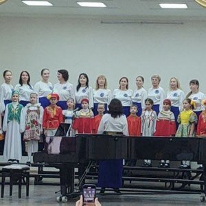 Школьный хор на Республиканском вокально- хоровом конкурсе «Голоса друзей»