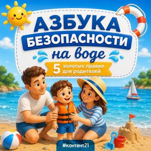 💦 Планируете сходить на пляж всей семьёй или отдохнуть в аквапарке?