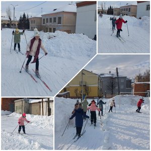 В честь Дня защитника Отечества продолжаются соревнования по лыжным гонкам